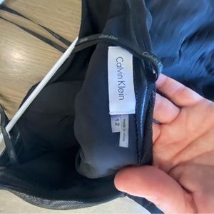Flattering layered black tube dress size 12 Calvin Klein